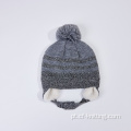 Beanie de malha de outono e inverno